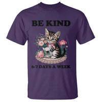 Be Kind 6 7 Days a Week T Shirt Funny Six Seven Cat Teacher Meme - Wonder Print Shop