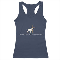 Hard Fought Hallelujah Racerback Tank Top Christian Bible Verse Faith - Wonder Print Shop
