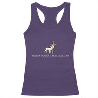 Hard Fought Hallelujah Racerback Tank Top Christian Bible Verse Faith - Wonder Print Shop