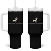 Hard Fought Hallelujah Tumbler With Handle Christian Bible Verse Faith - Wonder Print Shop