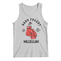 Hard Fought Hallelujah Tank Top Christian Boxing Gloves Bible Verse Faith - Wonder Print Shop