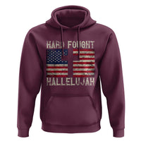 Hard Fought Hallelujah Hoodie Patriotic Christian Faith American Flag - Wonder Print Shop