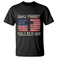Hard Fought Hallelujah T Shirt Patriotic Christian Faith American Flag - Wonder Print Shop