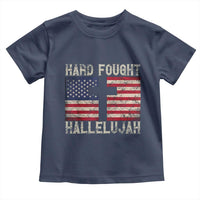 Hard Fought Hallelujah Toddler T Shirt Patriotic Christian Faith American Flag - Wonder Print Shop