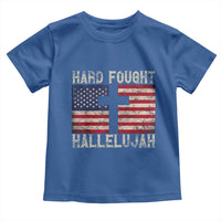Hard Fought Hallelujah Toddler T Shirt Patriotic Christian Faith American Flag - Wonder Print Shop