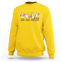 Hard Fought Hallelujah Sweatshirt Funny Christian Goose - Wonder Print Shop