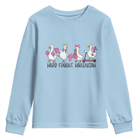 Hard Fought Hallelujah Youth Sweatshirt Funny Christian Goose - Wonder Print Shop