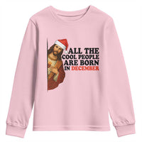 Funny December Birthday Youth Sweatshirt All The Cool People are Born in December - Wonder Print Shop