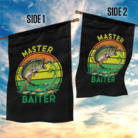 Funny Bass Fishing St Patricks Day Garden Flag Master Baiter
