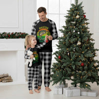 Funny Bass Fishing St Patricks Day Plaid Pajama Set Master Baiter