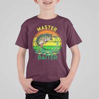 Funny Bass Fishing St Patricks Day T Shirt For Kid Master Baiter