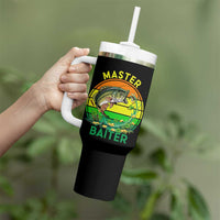 Funny Bass Fishing St Patricks Day Tumbler With Handle Master Baiter