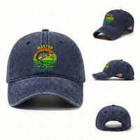 Funny Bass Fishing St Patricks Day Washed Cotton Baseball Cap Master Baiter