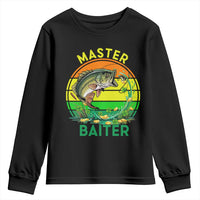 Funny Bass Fishing St Patricks Day Youth Sweatshirt Master Baiter