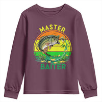 Funny Bass Fishing St Patricks Day Youth Sweatshirt Master Baiter