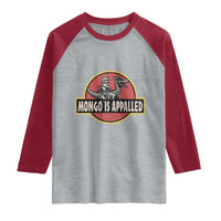 Retro Mongo is Appalled Raglan Shirt Princess Donut and Mongo Book Lover