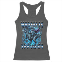 Mongo is Appalled Racerback Tank Top Funny Princess Donut Riding Mongo