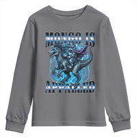 Mongo is Appalled Youth Sweatshirt Funny Princess Donut Riding Mongo