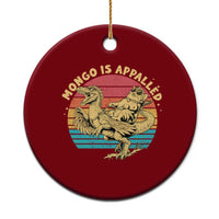 Mongo is Appalled Ceramic Ornament Vintage Princess Cat Riding Dinosaur