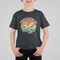 Mongo is Appalled T Shirt For Kid Vintage Princess Cat Riding Dinosaur