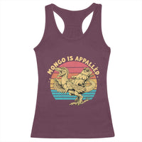 Mongo is Appalled Racerback Tank Top Vintage Princess Cat Riding Dinosaur