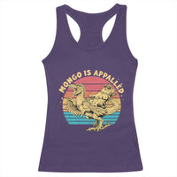Mongo is Appalled Racerback Tank Top Vintage Princess Cat Riding Dinosaur