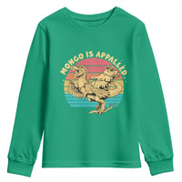 Mongo is Appalled Youth Sweatshirt Vintage Princess Cat Riding Dinosaur