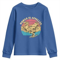 Mongo is Appalled Youth Sweatshirt Vintage Princess Cat Riding Dinosaur