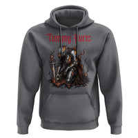 Tummy Hurts Hoodie Funny Medieval Knight Dark Humor