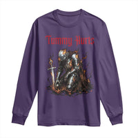 Tummy Hurts Long Sleeve Shirt Funny Medieval Knight Dark Humor