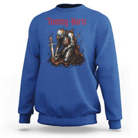 Tummy Hurts Sweatshirt Funny Medieval Knight Dark Humor