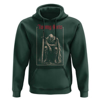 Tummy Hurts Hoodie Funny Medieval Knight Dark Meme