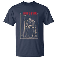 Tummy Hurts T Shirt Funny Medieval Knight Dark Meme