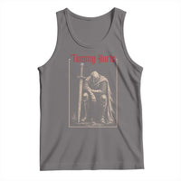 Tummy Hurts Tank Top Funny Medieval Knight Dark Meme