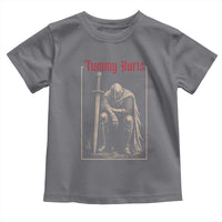 Tummy Hurts Toddler T Shirt Funny Medieval Knight Dark Meme