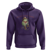Off to Wrangle My Feral Grandkids Hoodie Funny Cowboy Frog Grandpa Western Meme