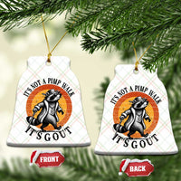 It's Not A Pimp Walk It's Gout Ceramic Ornament Funny Gout Dad Sarcastic Raccoon