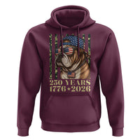 250 Years America Anniversary Hoodie Military Bulldog American Flag Camo