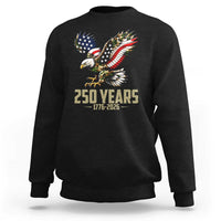 250 Years America Anniversary Sweatshirt Military Eagle American Flag Camo