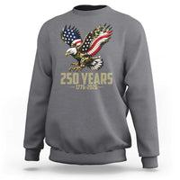250 Years America Anniversary Sweatshirt Military Eagle American Flag Camo