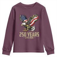 250 Years America Anniversary Youth Sweatshirt Military Eagle American Flag Camo