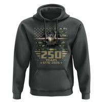 250 Years Anniversary Hoodie Patriotic Jet Fighter US Flag Camo