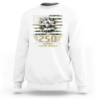 250 Years Anniversary Sweatshirt Patriotic Jet Fighter US Flag Camo
