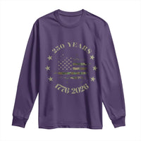 250 Years Anniversary Long Sleeve Shirt Camo American Flag Independence Day