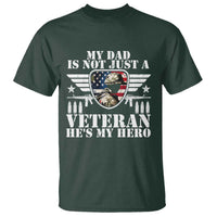 Military Family Veteran Support T Shirt My Papa US Veteran My Hero
