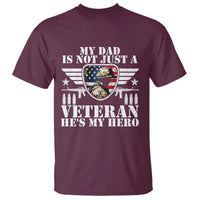 Military Family Veteran Support T Shirt My Papa US Veteran My Hero