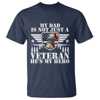 Military Family Veteran Support T Shirt My Papa US Veteran My Hero