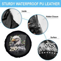 250 Years America Anniversary Spare Tire Cover Patriotic Bald Eagle Military Tactical American Flag Camo