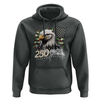250 Years America Anniversary Hoodie Patriotic Bald Eagle Military Tactical American Flag Camo