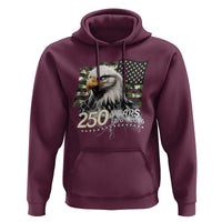 250 Years America Anniversary Hoodie Patriotic Bald Eagle Military Tactical American Flag Camo